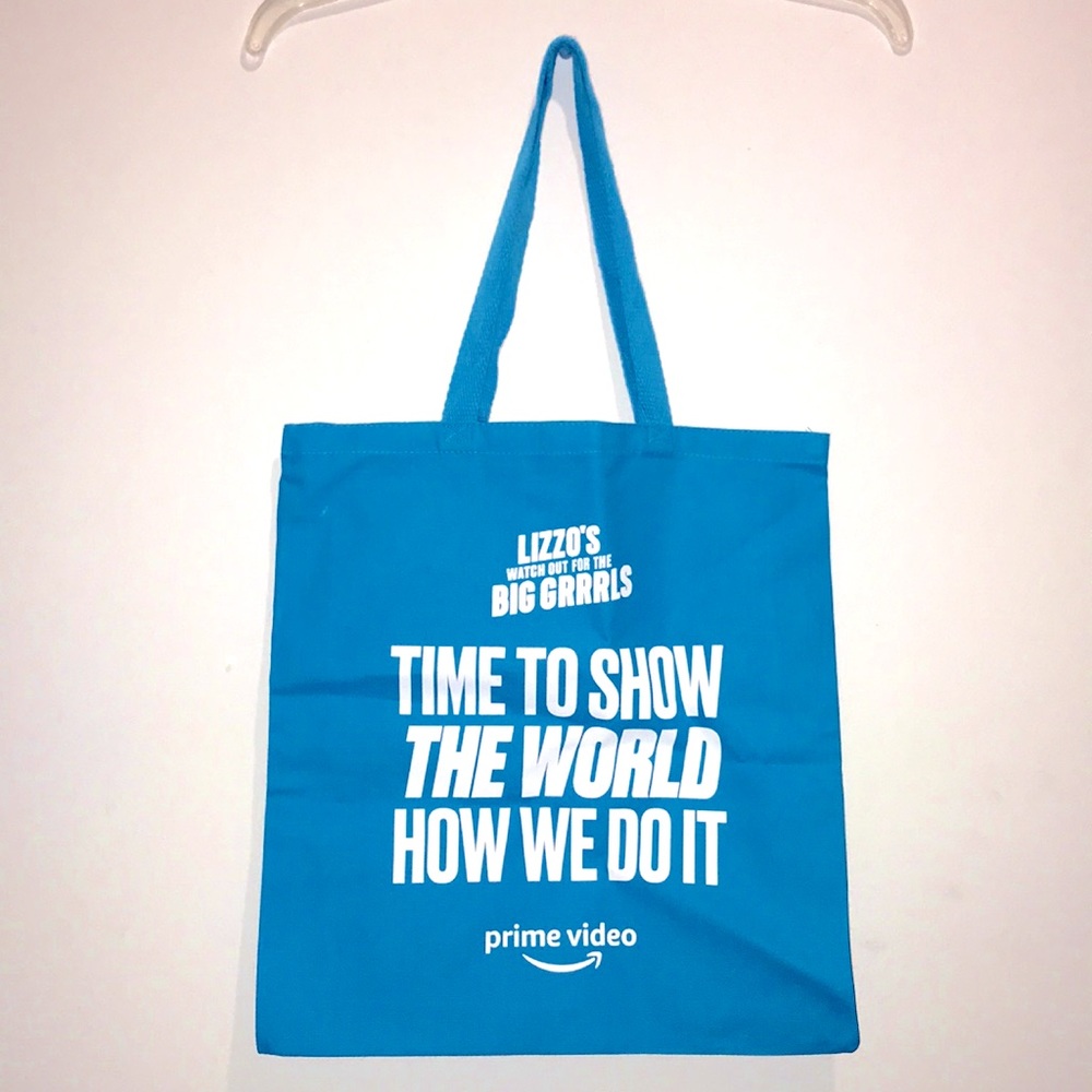 Amazon Prime Video’s ‘Lizzo’s Watch Out For the Big Grrrls’ Blue Canvas Tote